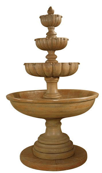 Urbino Maximus Four Tier Outdoor Cast Stone Garden Fountain Fountain Tuscan